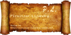 Pirnitzer Lizandra névjegykártya